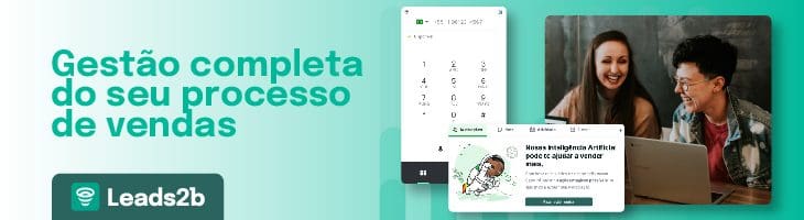 Alavanque sua gestão comercial com uma plataforma completa. Conheça a Leads2b
