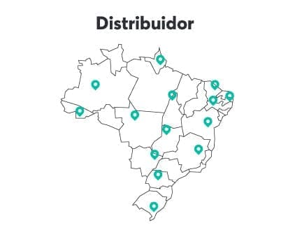 Distribuidores fornecem produtos direto ao consumidor em regiões específicas, ampliando o alcance dos seus produtos