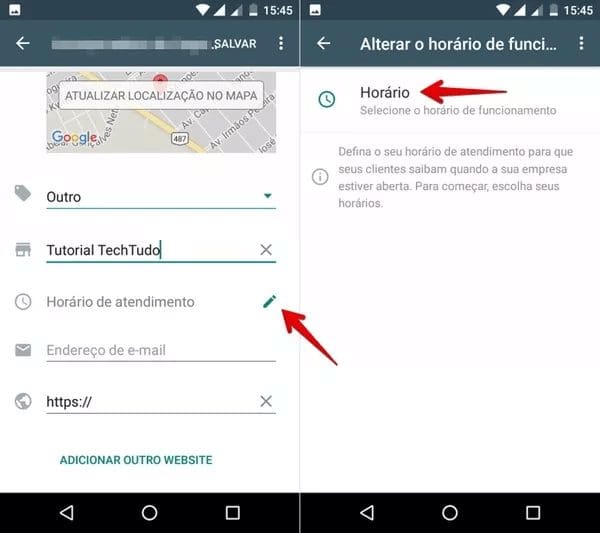 Você pode definir manualmente o horário de funcionamento da sua empresa