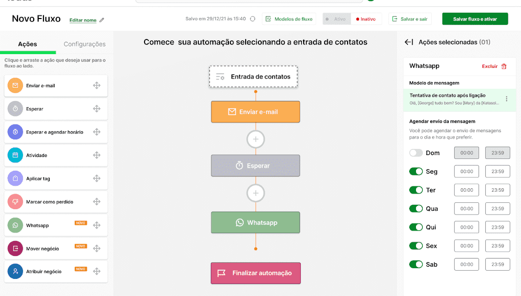 Automação de e-mail marketing Leads2b